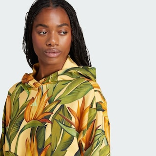 Foto 7 | Farm Hoodie Adidas Amarillo Mujer