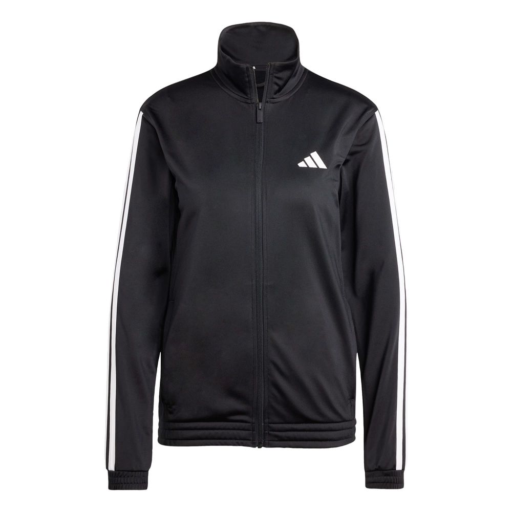 Chamarra Deportiva 3 Franjas Tricot Adidas Negra para Mujer