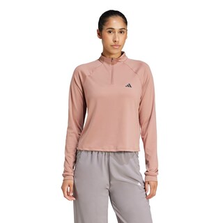 Foto 2 | Sudadera Tr-es 1/4zip Adidas Rosa para Mujer