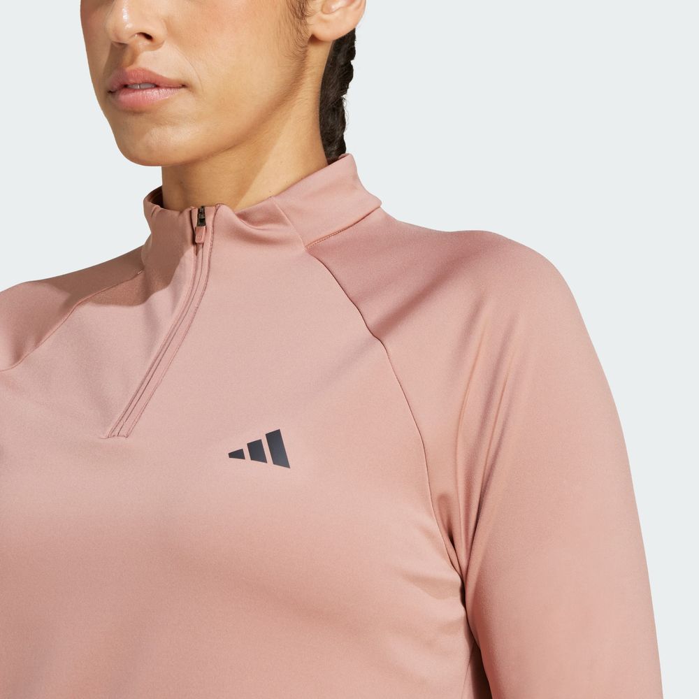 Foto 7 pulgar | Sudadera Tr-es 1/4zip Adidas Rosa para Mujer