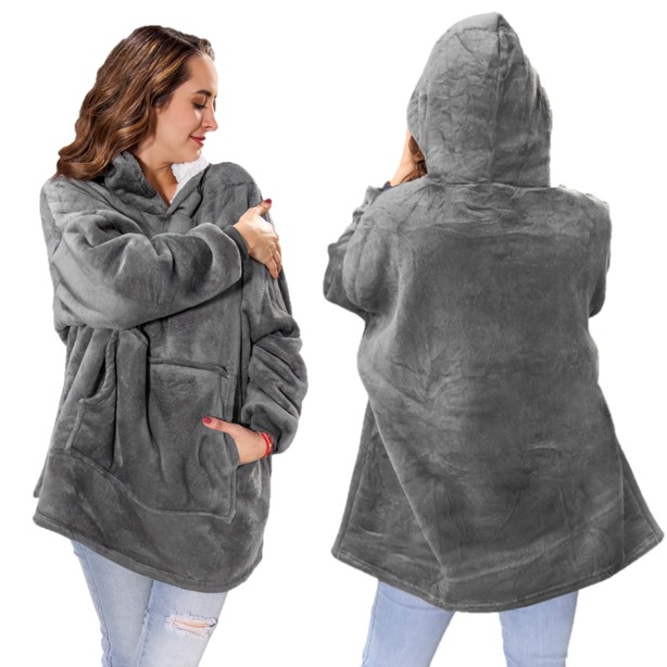 Foto 2 pulgar | 2 Pack Sudadera Cobija Hoodie Térmica Polartic
