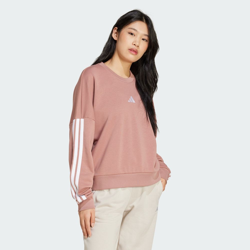 Foto 6 pulgar | Sudadera Adidas 3s Ft Swt Rosa para Mujer