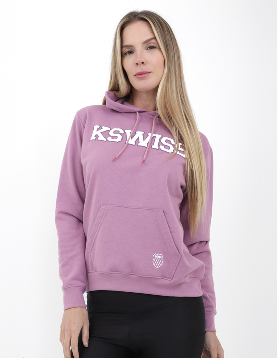 Foto 2 pulgar | Hoodie Sudadera Casual  College K-swiss, Para Mujer