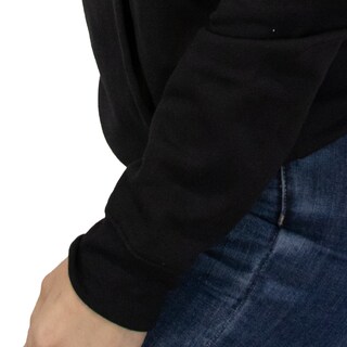 Foto 7 | Sudadera Básica Indicum Denim Negra Mujer
