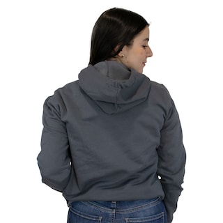 Foto 3 | Sudadera Básica Indicum Denim Carbón Mujer