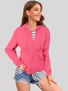 Foto 4 | Sudadera Termica De Mujer Sud-1015-2 Rosa Claro Con Capucha Y Cierre