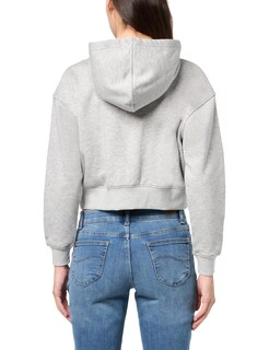 Foto 2 | Sudadera Con Capucha Florence By Mills Cozy Crush, Corta Con Cremallera, Gris Jaspeado - Venta Internacional.