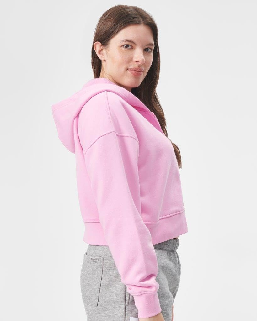 Foto 4 pulgar | Sudadera Con Capucha Florence By Mills Cozy Crush, Corta Con Cremallera, Rosa Intenso - Venta Internacional.