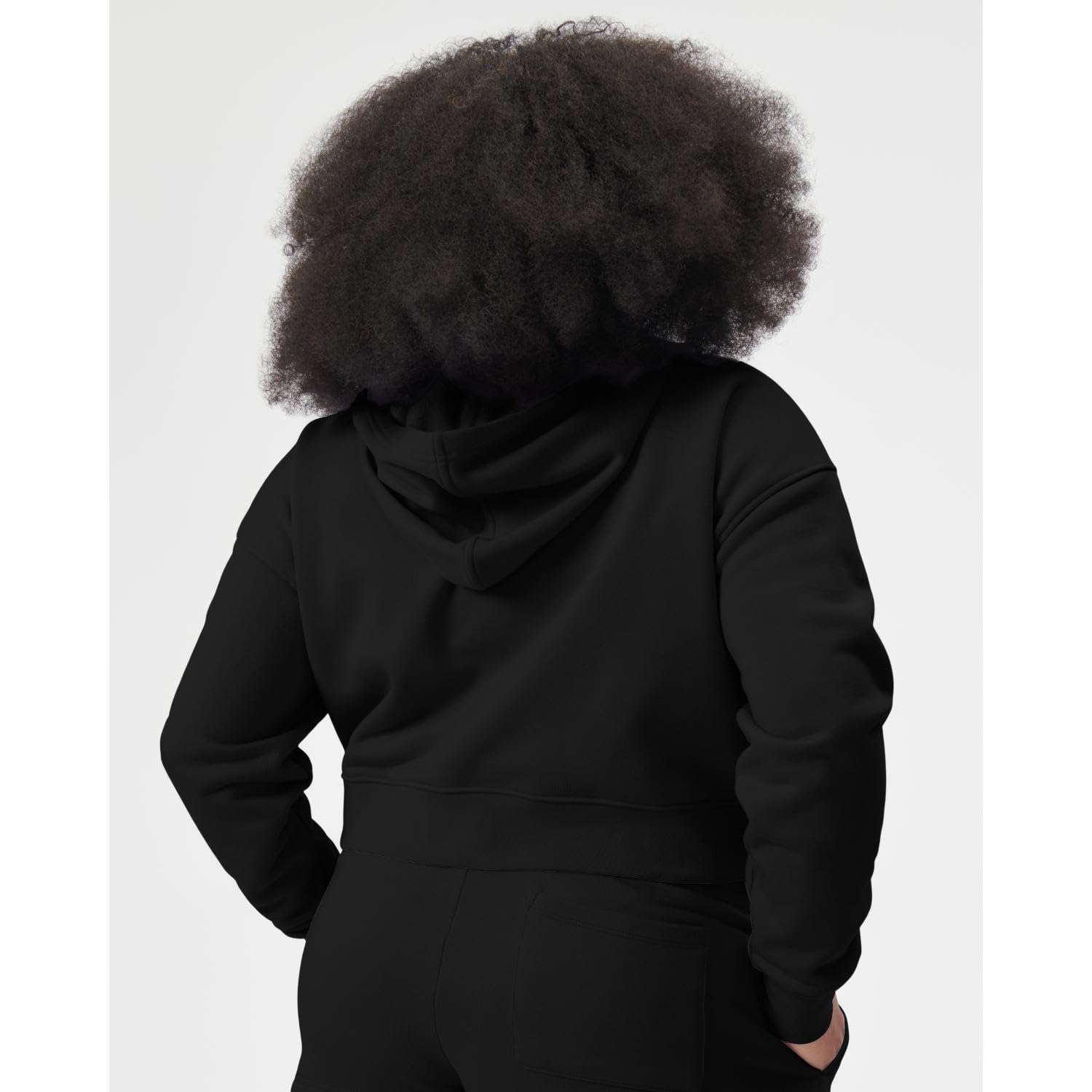 Foto 3 pulgar | Sudadera Con Capucha Florence By Mills Cozy Crush, Corta Con Cremallera, Negra, Xs - Venta Internacional.