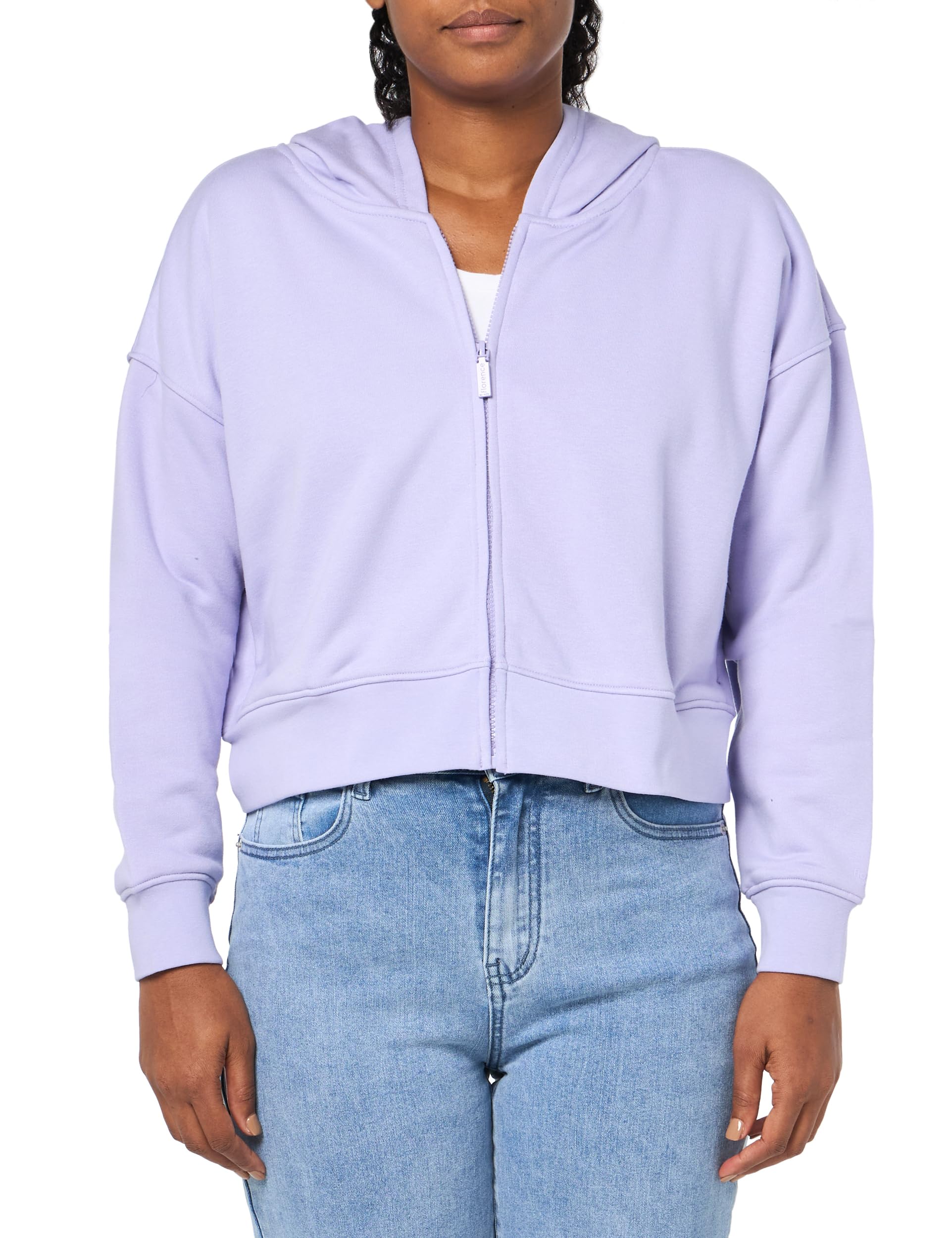 Foto 2 pulgar | Sudadera Con Capucha Florence By Mills Cozy Crush, Corta Con Cremallera, Color Lavanda - Venta Internacional.