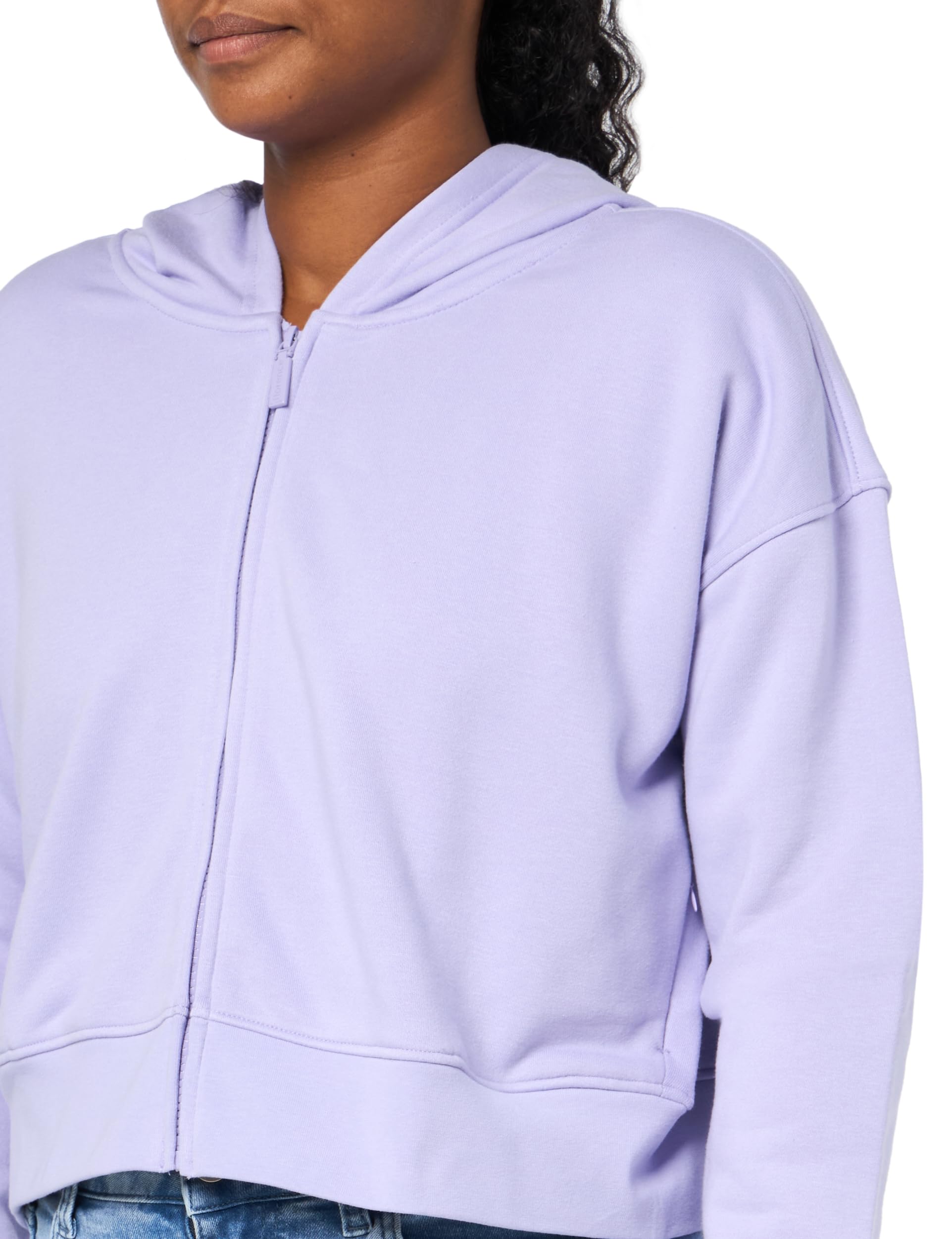 Foto 4 pulgar | Sudadera Con Capucha Florence By Mills Cozy Crush, Corta Con Cremallera, Color Lavanda - Venta Internacional.