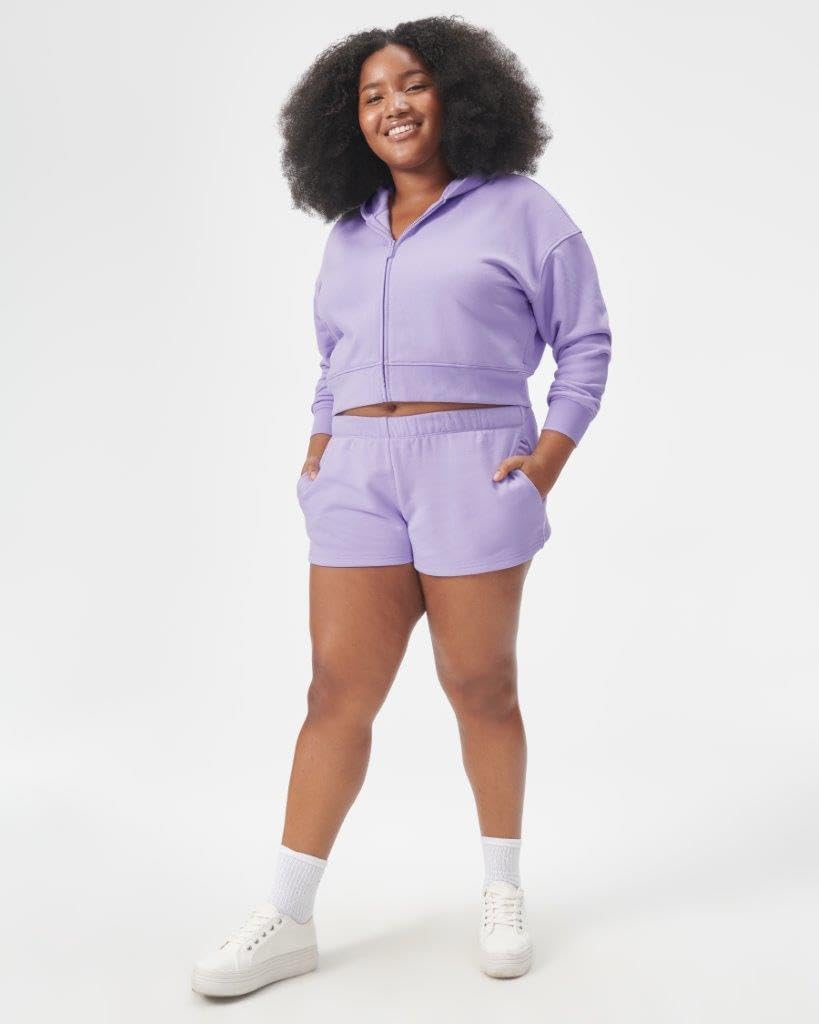 Foto 5 pulgar | Sudadera Con Capucha Florence By Mills Cozy Crush, Corta Con Cremallera, Color Lavanda - Venta Internacional.