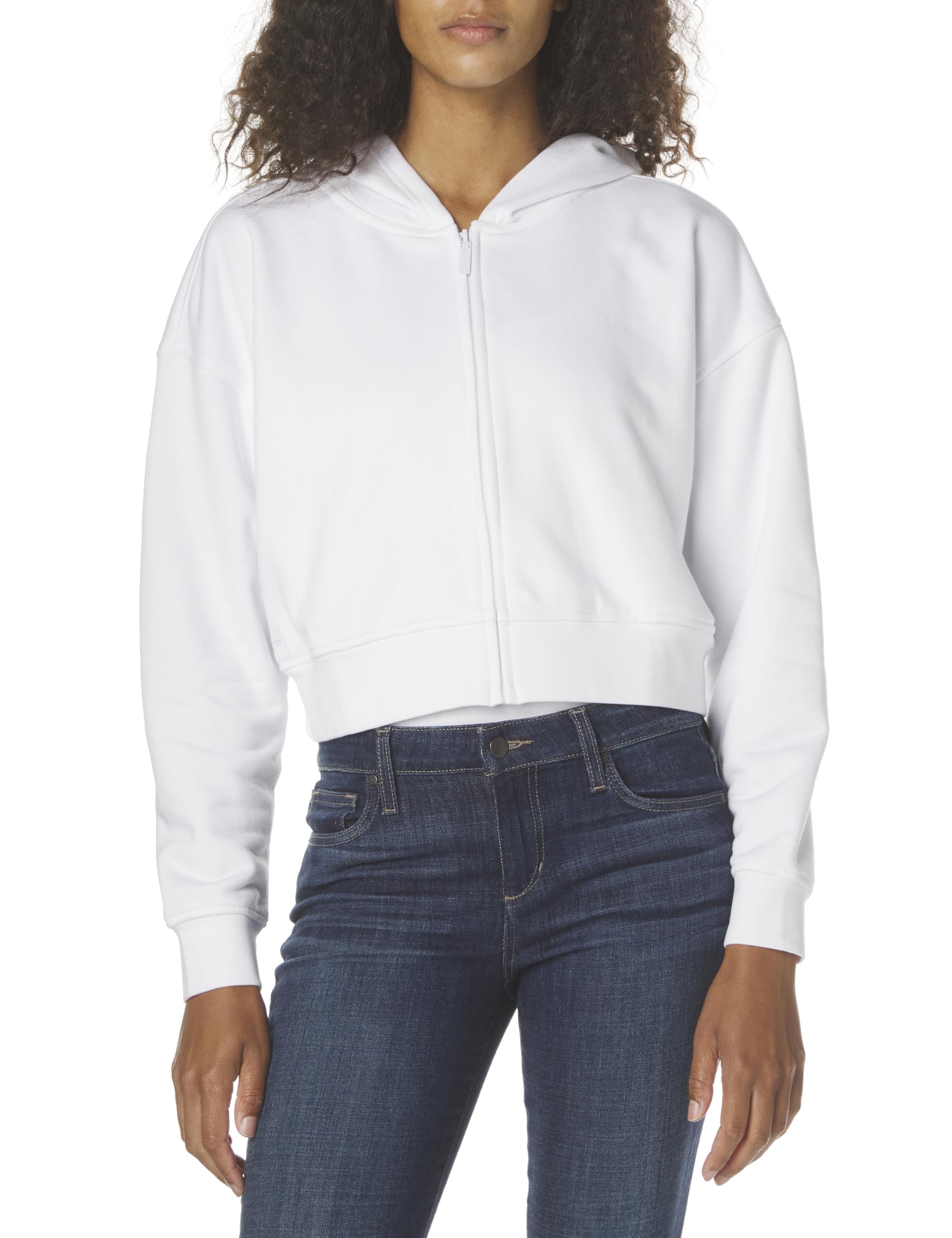 Foto 2 pulgar | Sudadera Con Capucha Florence By Mills Cozy Crush, Corta Con Cremallera, Blanca - Venta Internacional.