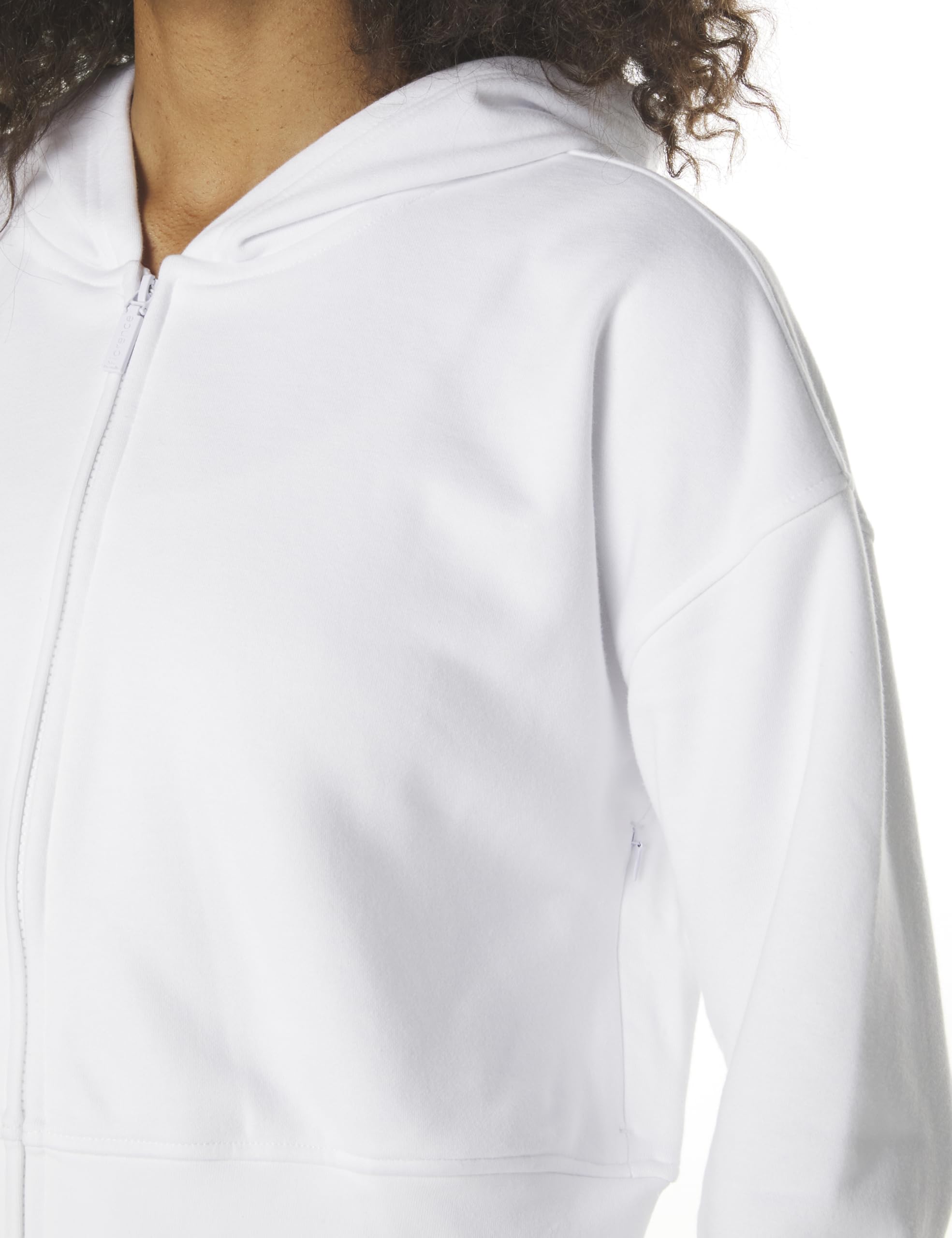 Foto 4 pulgar | Sudadera Con Capucha Florence By Mills Cozy Crush, Corta Con Cremallera, Blanca - Venta Internacional.