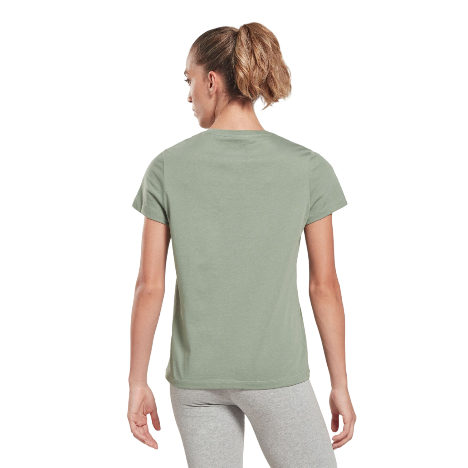 Foto 4 pulgar | Playera Deportiva para Mujer Reebok Verde