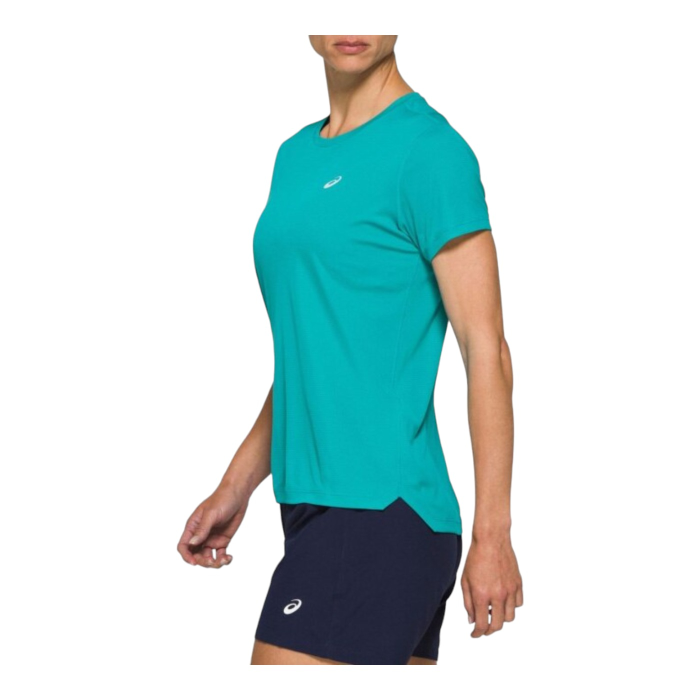 Foto 3 pulgar | Playera Asics Silver Azul para Mujer