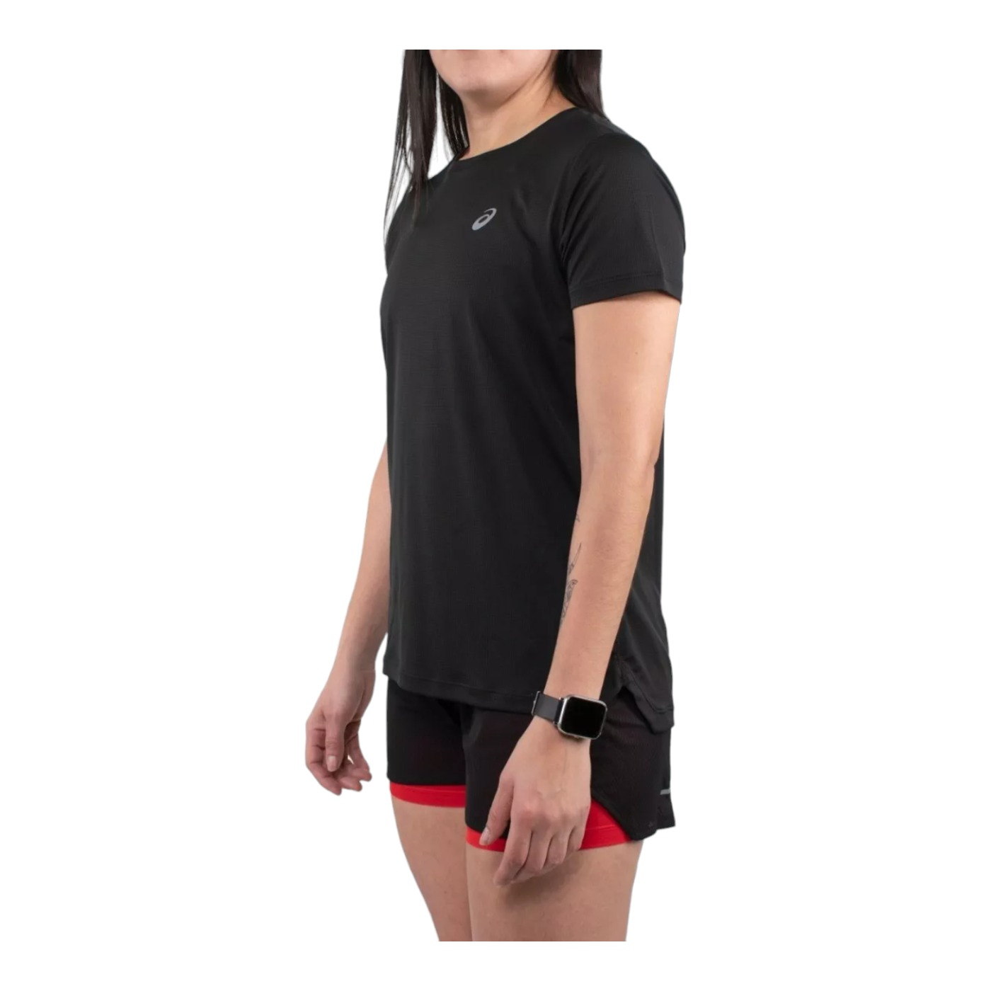 Foto 4 pulgar | Playera Asics Graphic 1 Negra para Mujer