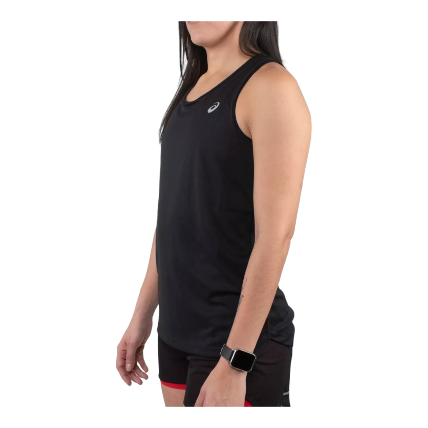 Foto 6 pulgar | Playera Asics Silver Tank Negra para Mujer