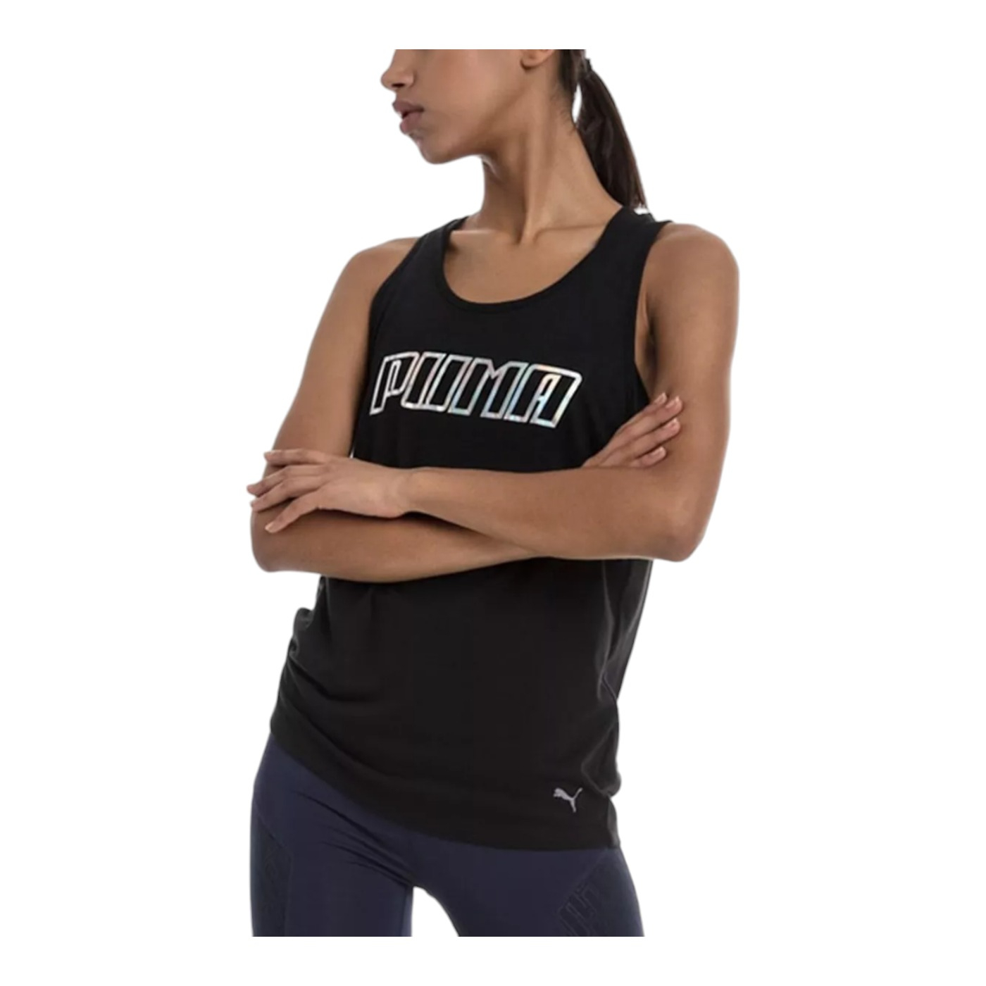 Foto 4 pulgar | Playera Puma Own It Negra para Mujer