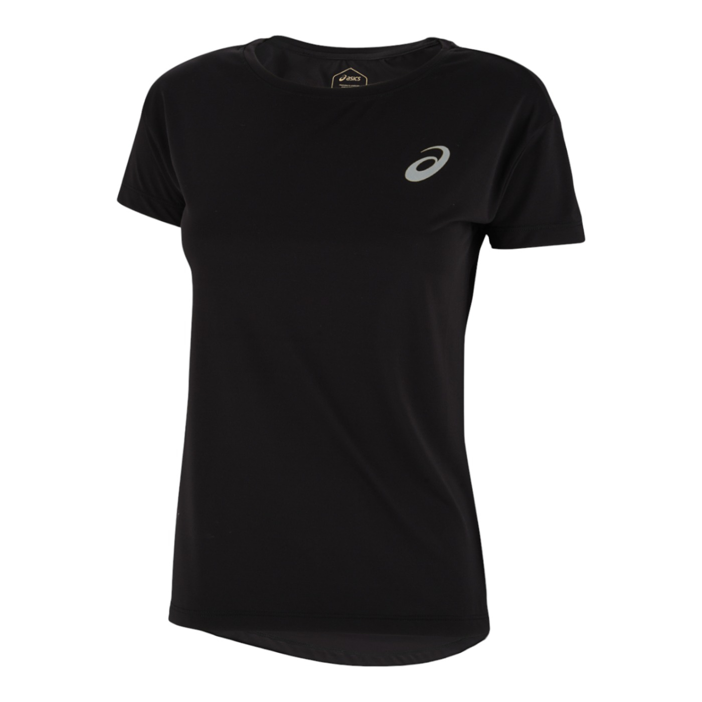 Foto 2 pulgar | Playera Asics Negra para Mujer