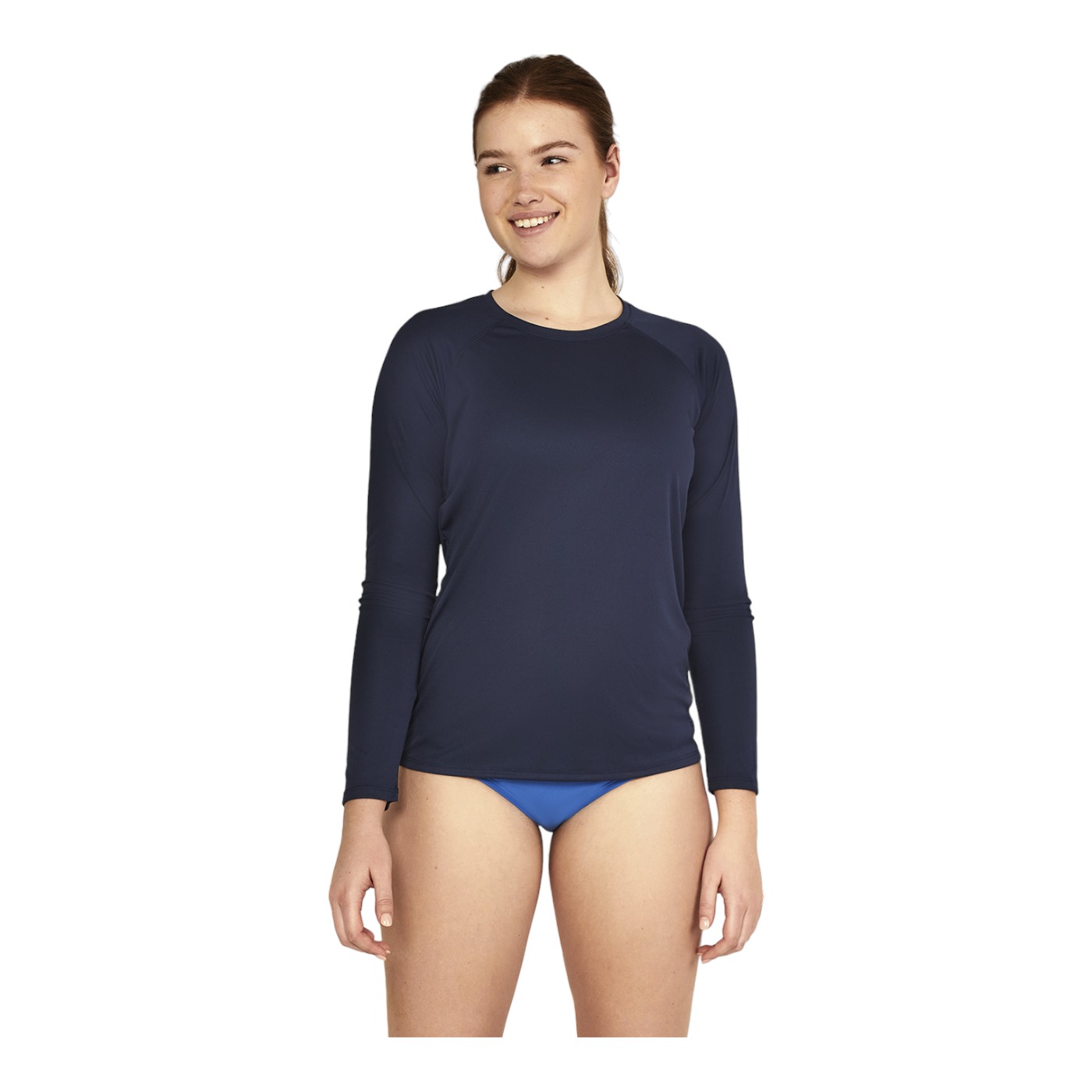 Foto 2 pulgar | Playera Speedo Swim Tee Azul 7734310-410 para Mujer