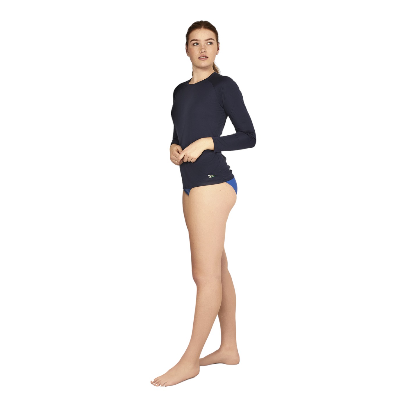 Foto 5 pulgar | Playera Speedo Swim Tee Azul 7734310-410 para Mujer