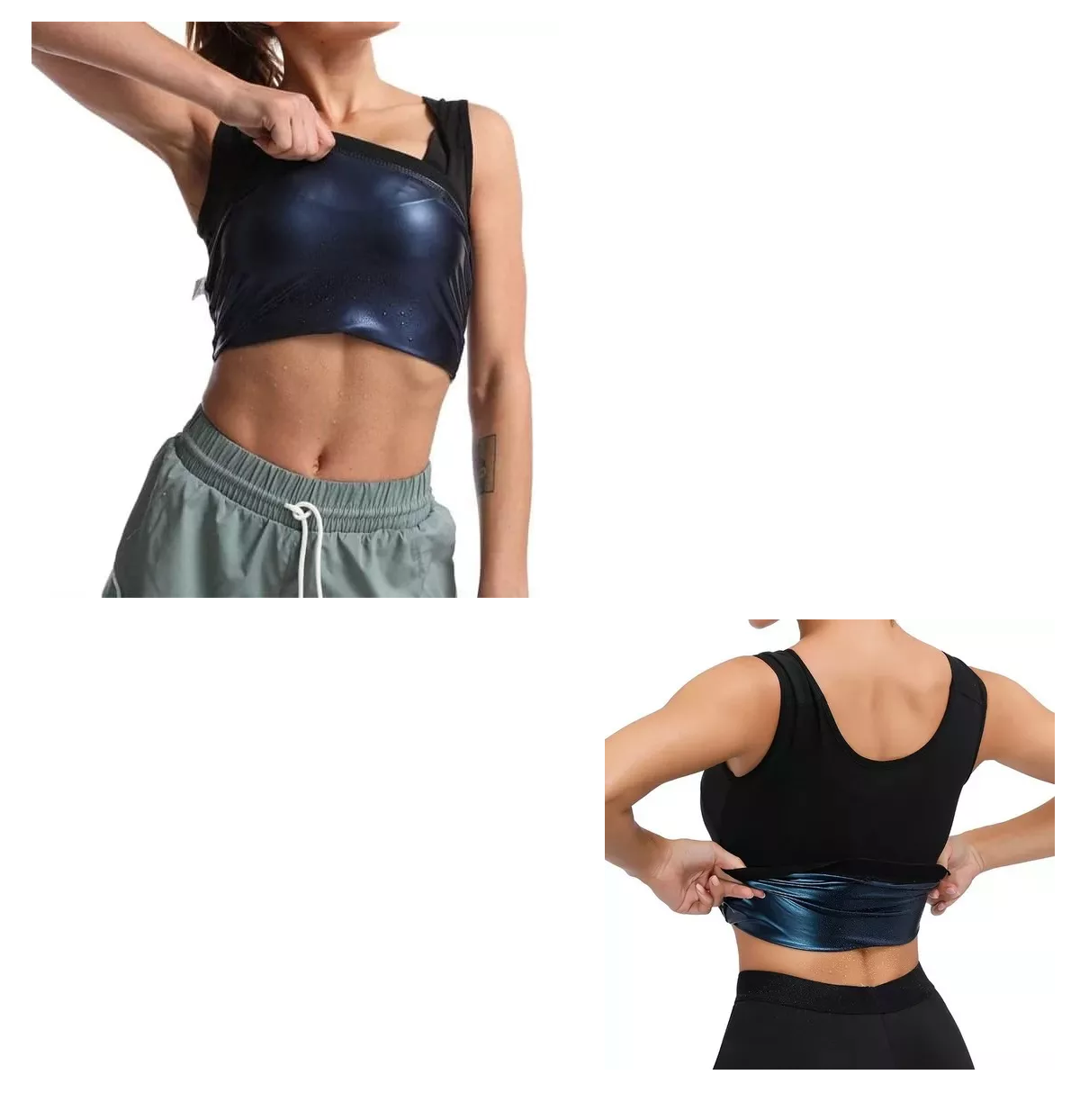 Foto 3 pulgar | Camiseta Para Sauna Reductoras Ejercicio Mujeres Ch/m Eo Safe Imports Esi-11951 Negro