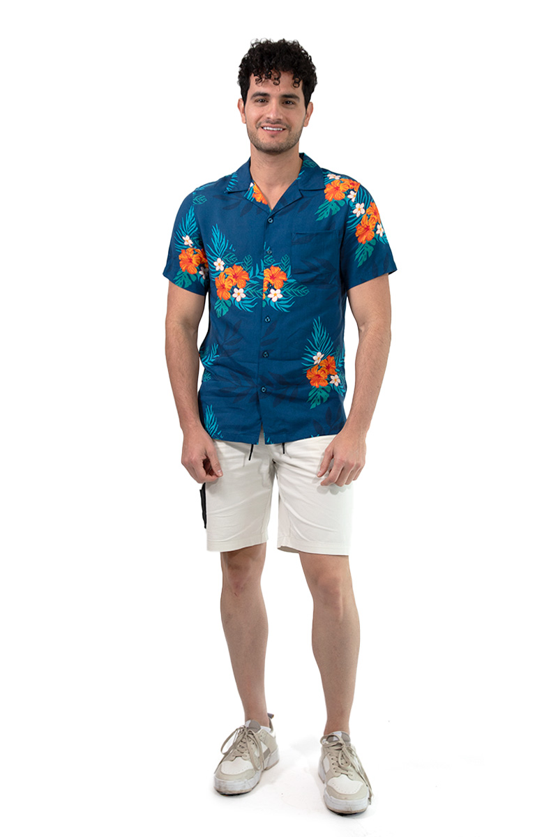 Camisa Generra Comfort Fit con Estampado Floral