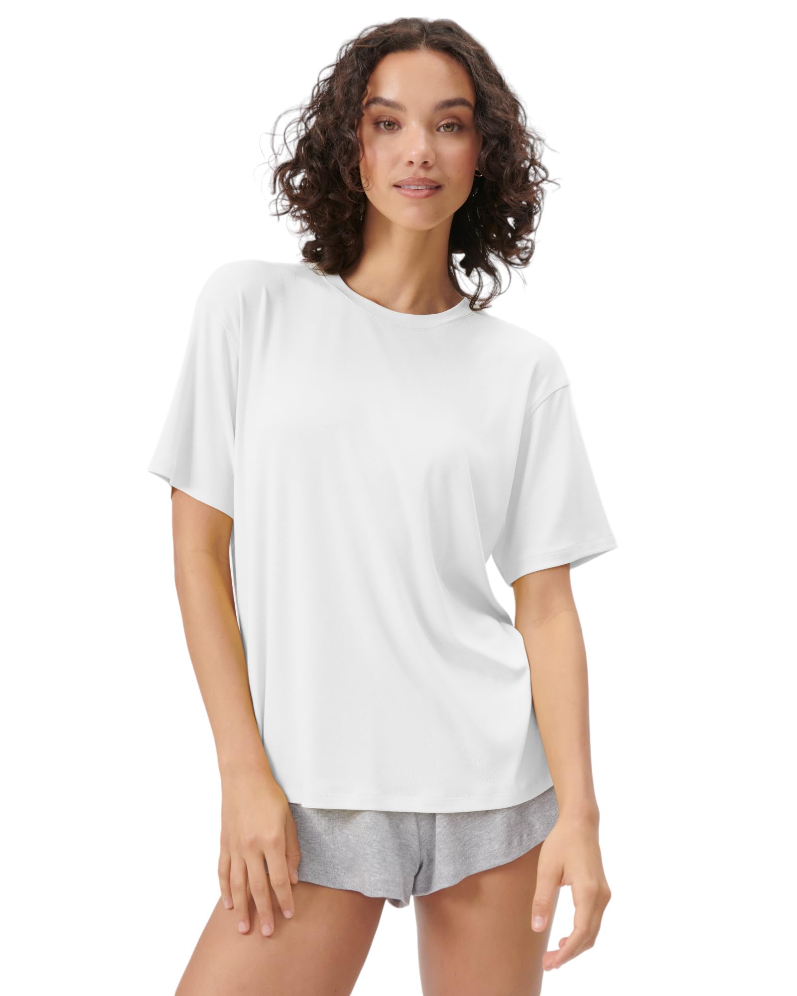 Foto 2 pulgar | Camiseta Florence By Mills Cozy Crush Blanca para Mujer - Venta Internacional