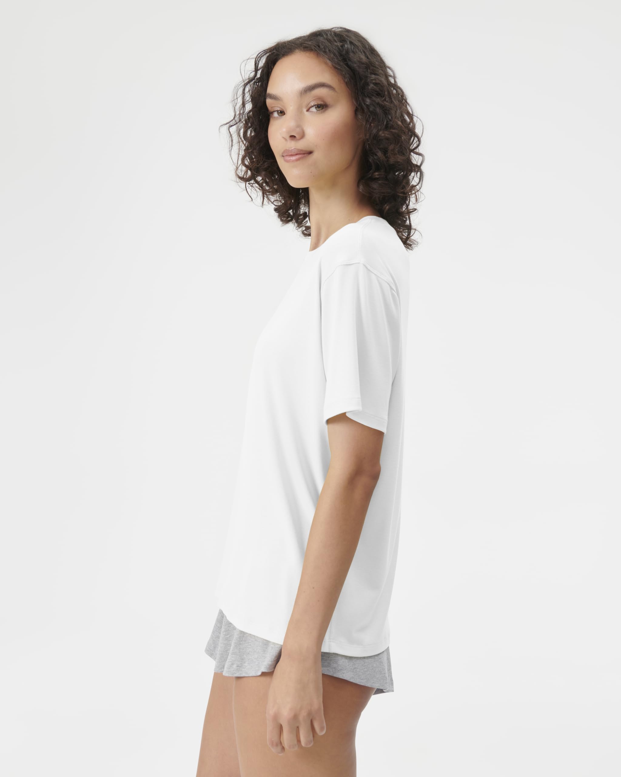 Foto 5 pulgar | Camiseta Florence By Mills Cozy Crush Blanca para Mujer - Venta Internacional