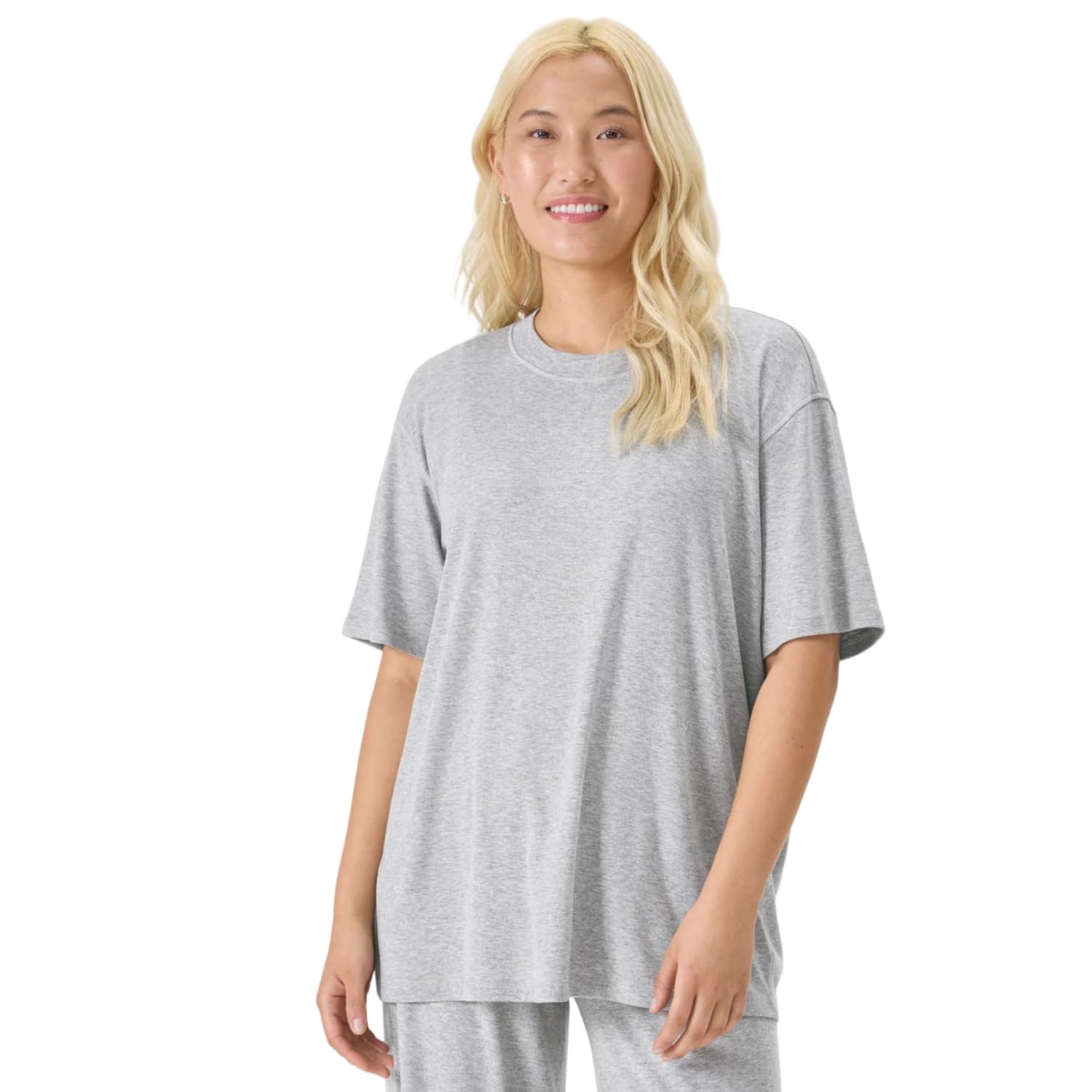 Foto 2 pulgar | Camiseta Florence by Mills Cozy Crush para Mujer - Heather Grey - Venta Internacional