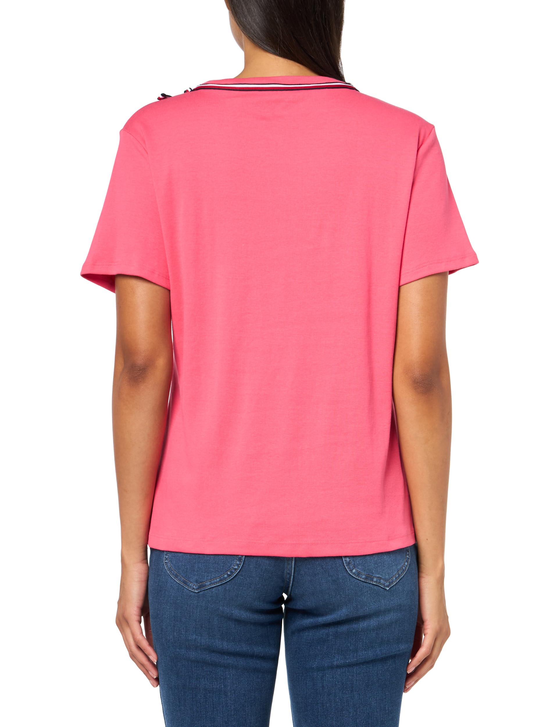 Foto 3 pulgar | Camiseta Tommy Hilfiger Ropa Deportiva Para Mujer Global Rosette Xs - Venta Internacional.