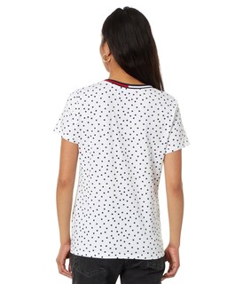 Foto 2 | Camiseta Tommy Hilfiger Para Mujer, Ropa Deportiva, Cuello En V, Algodón, Talla Xs - Venta Internacional.