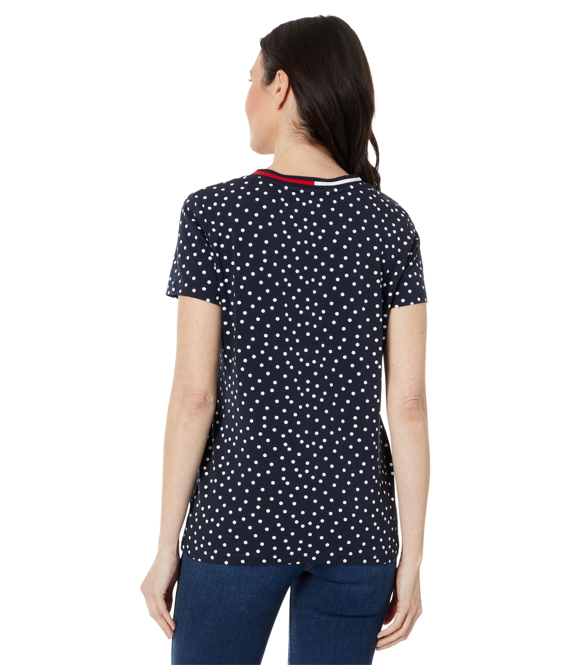 Foto 3 pulgar | Camiseta Tommy Hilfiger Para Mujer, Ropa Deportiva, Cuello En V, Algodón, Xxl - Venta Internacional.