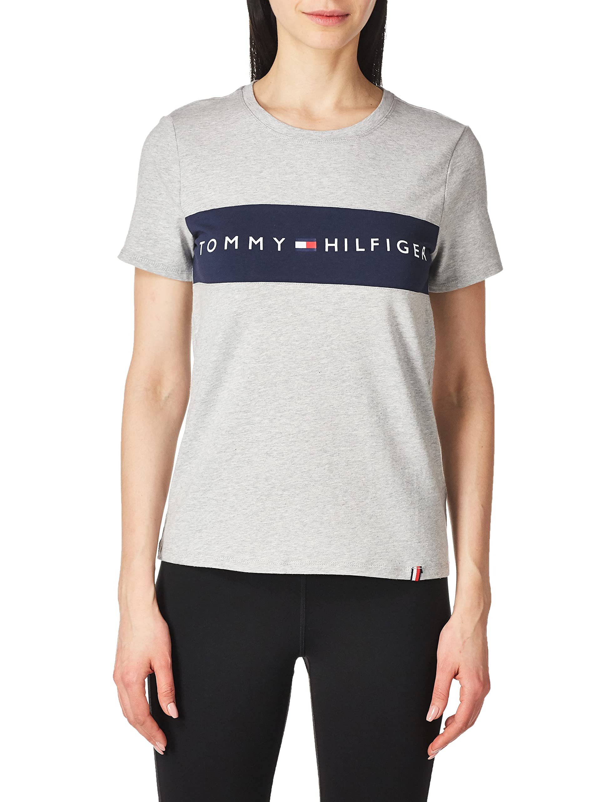 Foto 2 pulgar | Camiseta Tommy Hilfiger Premium Performance Para Mujer, Color Gris S - Venta Internacional.