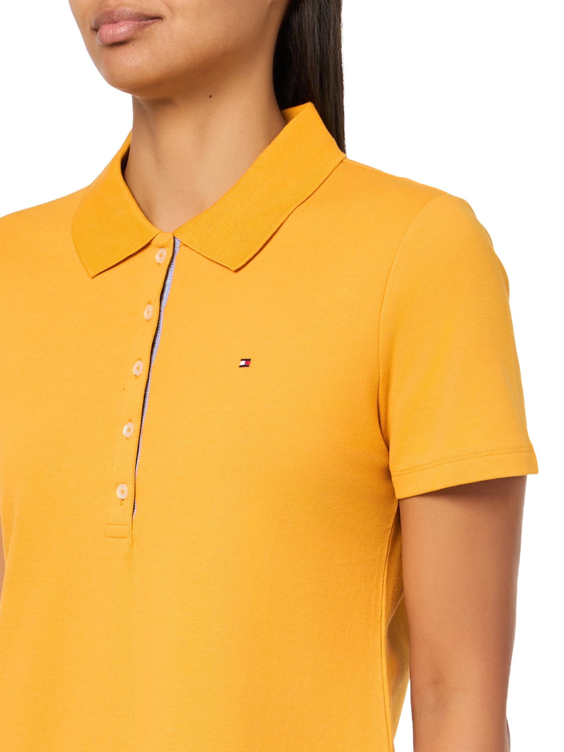 Foto 4 pulgar | Camiseta Tommy Hilfiger De Manga Corta En Piqué De Algodón Para Mujer - Venta Internacional.