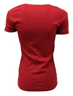 Foto 2 | Camiseta Tommy Hilfiger Para Mujer Con Cuello Redondo Y Logotipo, Color Rojo, Talla Xl - Venta Internacional.