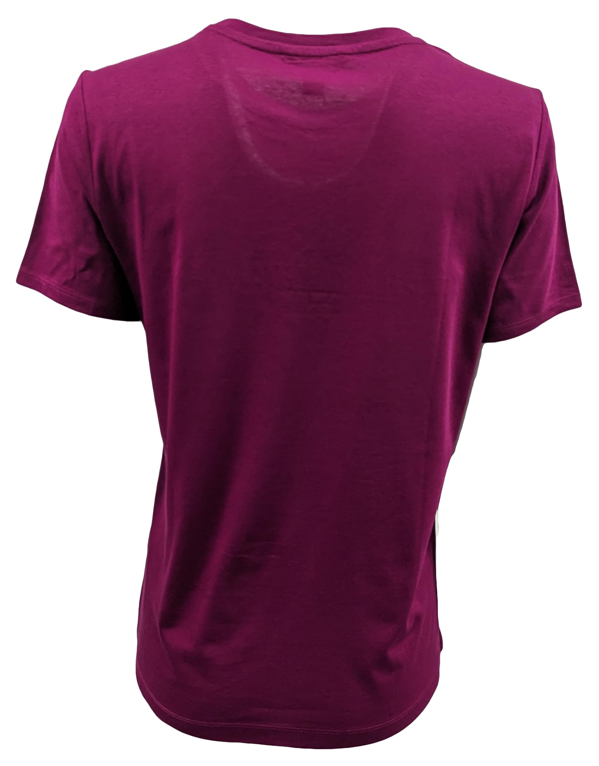 Foto 3 pulgar | Camiseta Tommy Hilfiger Line Con Cuello Redondo Para Mujer, Color Magenta - Venta Internacional.