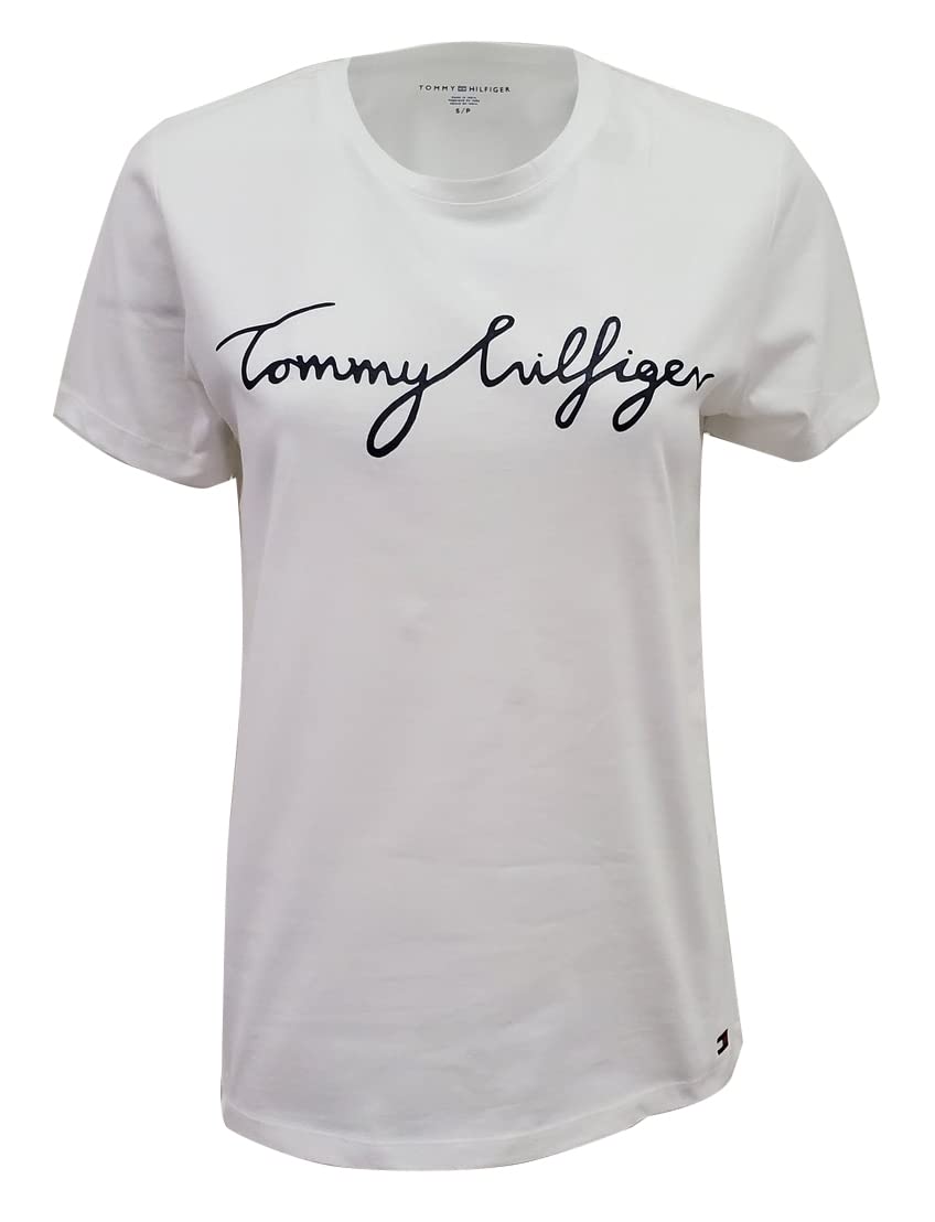 Foto 3 pulgar | Camiseta Tommy Hilfiger New Line Con Cuello Redondo Para Mujer Blanca Xxl - Venta Internacional.