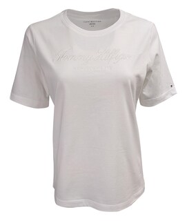 Foto 1 | Camiseta Tommy Hilfiger Line Con Cuello Redondo Para Mujer Blanca Xl - Venta Internacional.