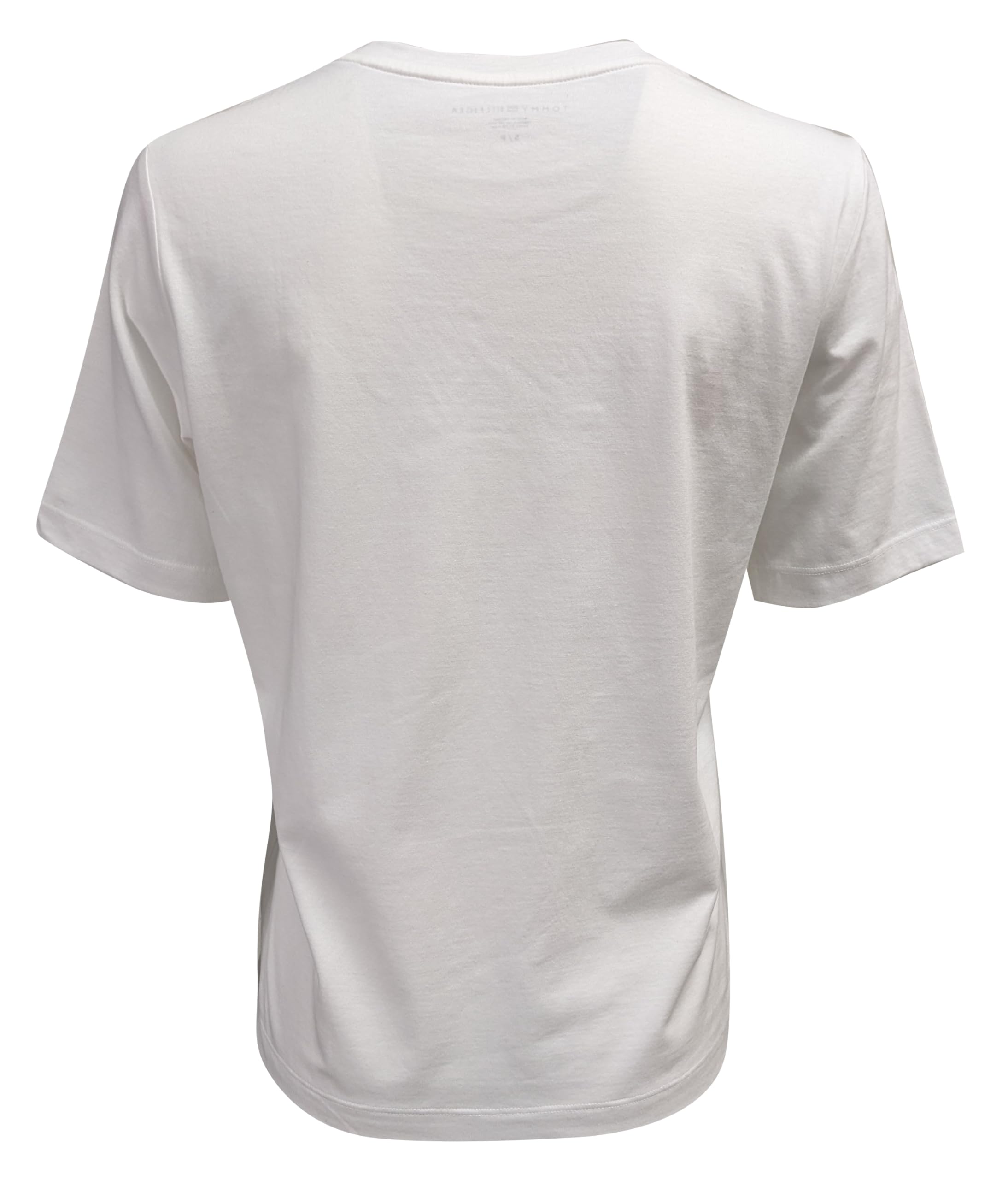 Foto 3 pulgar | Camiseta Tommy Hilfiger Line Con Cuello Redondo Para Mujer Blanca Xl - Venta Internacional.