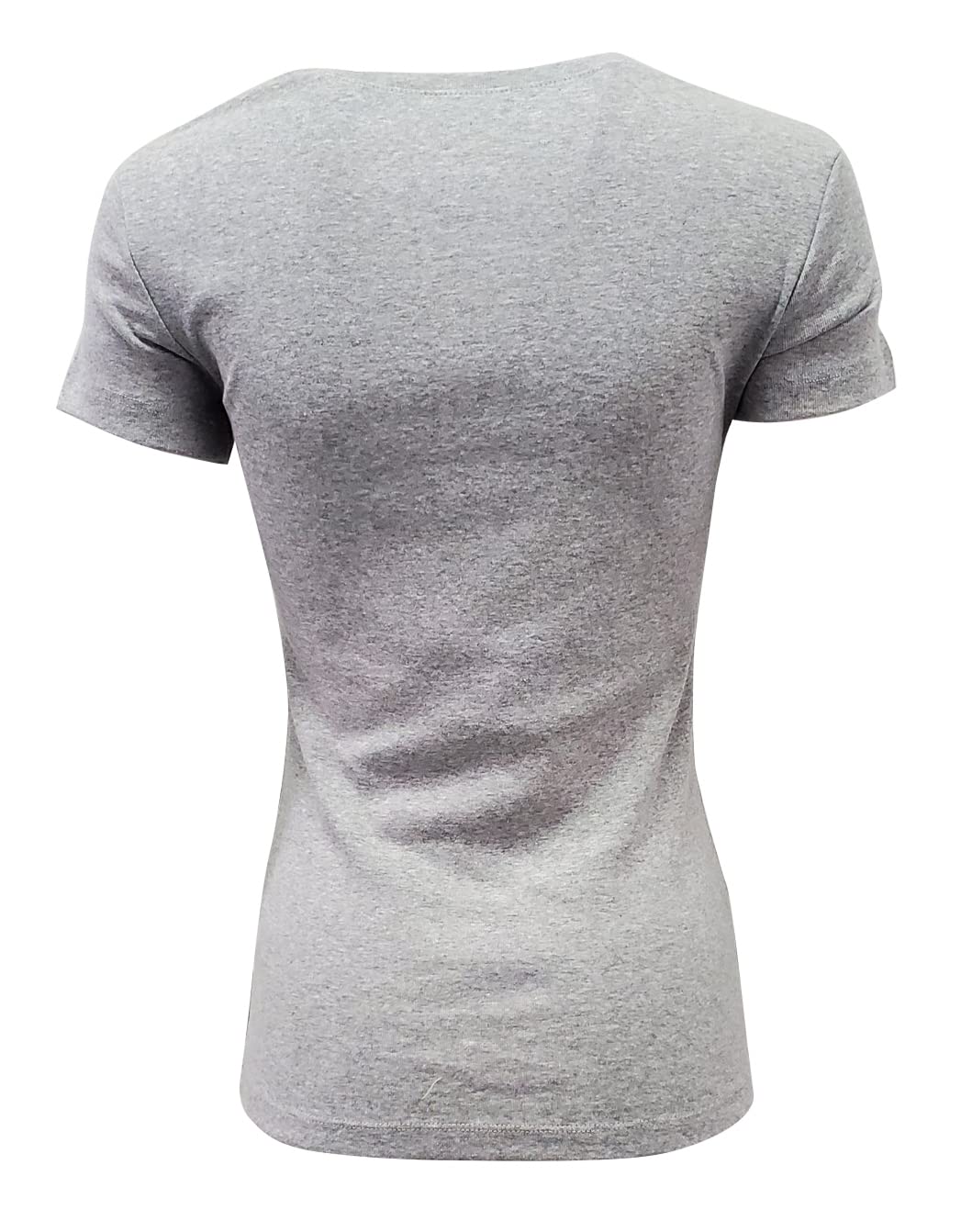 Foto 3 pulgar | Camiseta Tommy Hilfiger Para Mujer Con Cuello Redondo Y Logotipo Gris, Talla L - Venta Internacional.