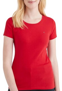 Foto 3 | Camiseta Tommy Hilfiger Essential Favorite Flag Logo para Mujer - Venta Internacional