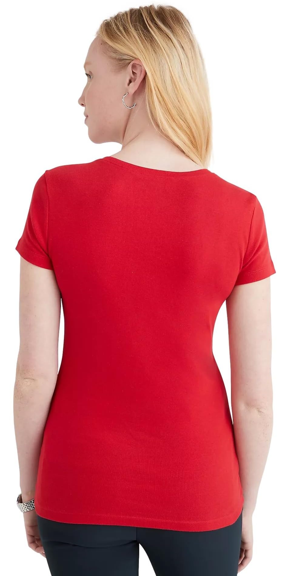 Foto 5 pulgar | Camiseta Tommy Hilfiger Essential Favorite Flag Logo para Mujer - Venta Internacional