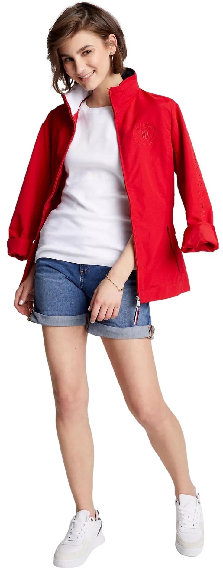 Foto 3 pulgar | Playera Tommy Hilfiger Essential Favorite Flag para Mujer - Venta Internacional