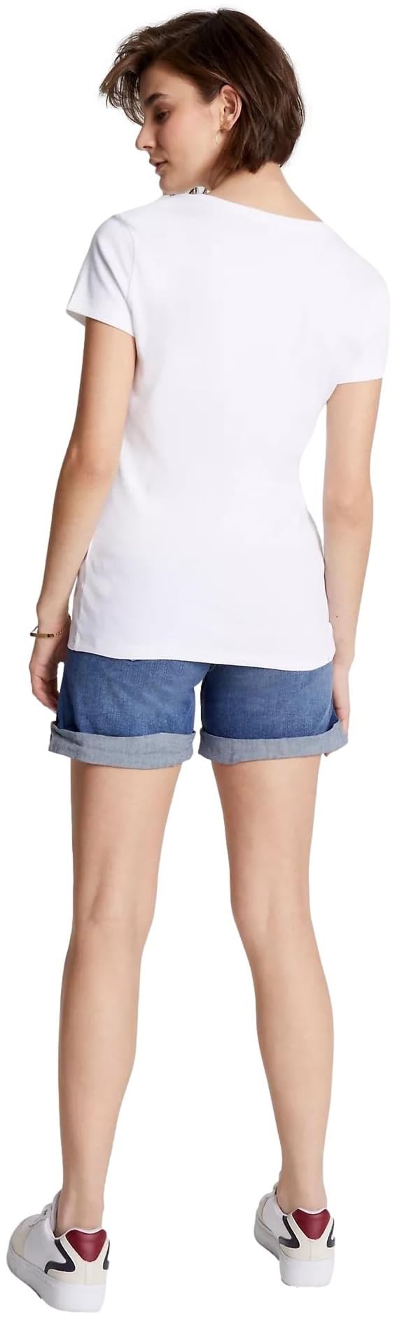 Foto 5 pulgar | Playera Tommy Hilfiger Essential Favorite Flag para Mujer - Venta Internacional