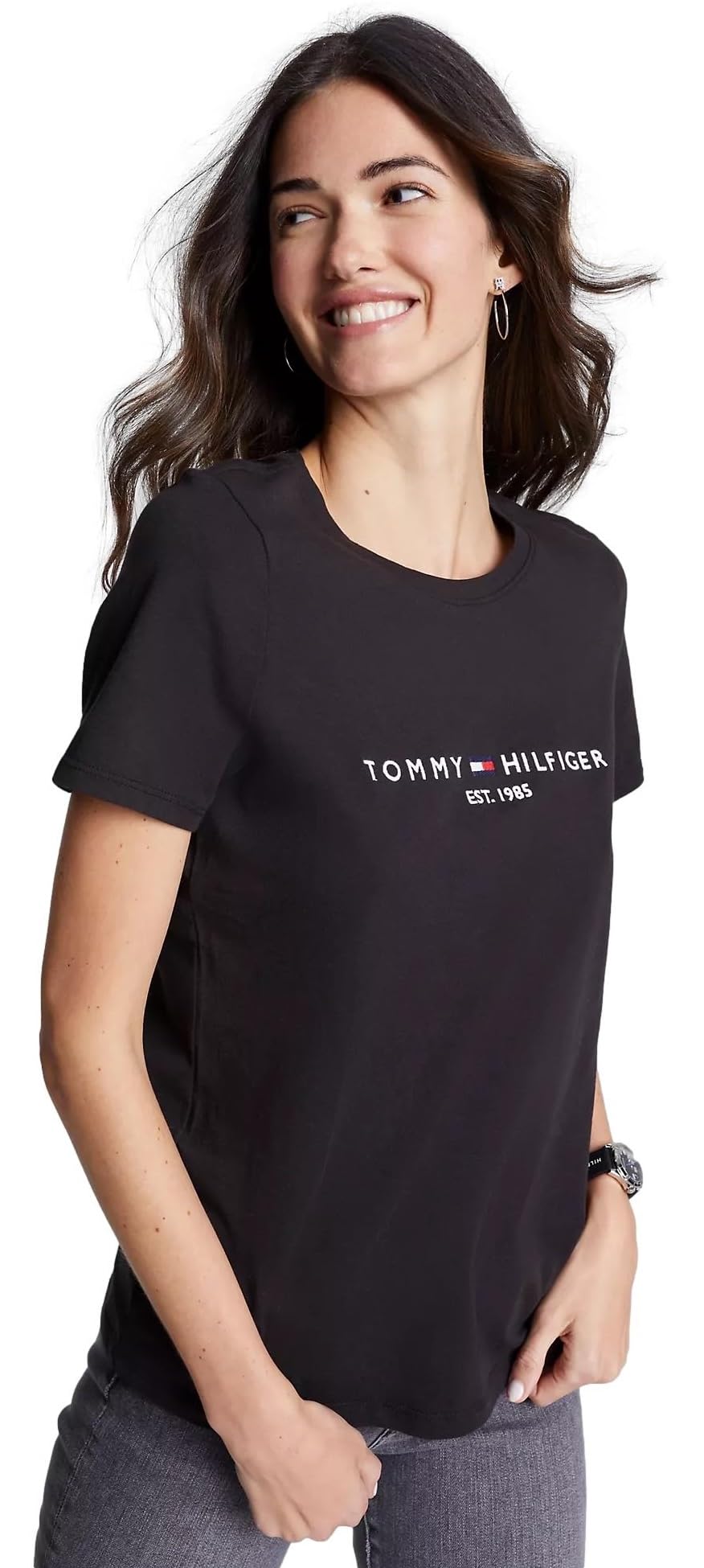 Foto 2 pulgar | Camiseta Tommy Hilfiger Corte Regular para Mujer - Venta Internacional