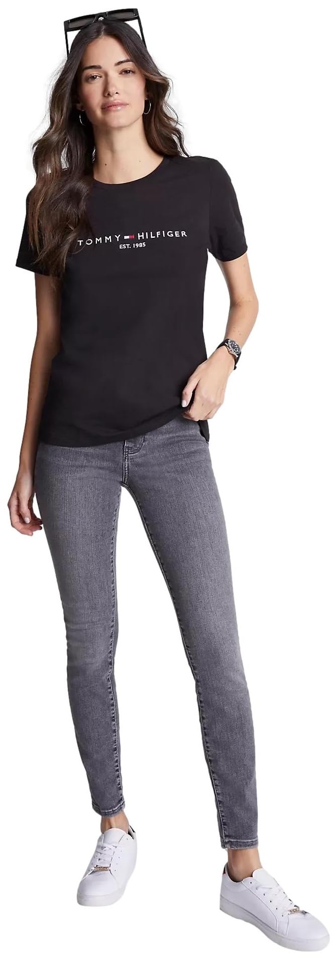 Foto 3 pulgar | Camiseta Tommy Hilfiger Corte Regular para Mujer - Venta Internacional