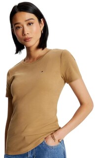 Foto 1 | Camiseta Tommy Hilfiger Essential Favorite Flag Logo para Mujer - Venta Internacional