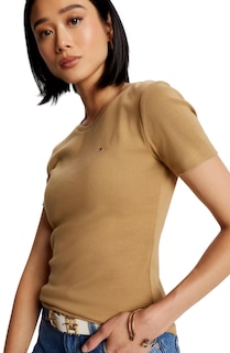 Foto 2 | Camiseta Tommy Hilfiger Essential Favorite Flag Logo para Mujer - Venta Internacional
